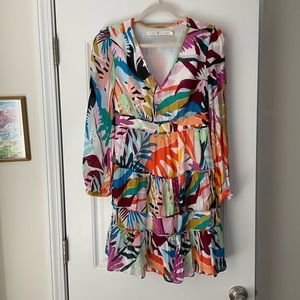 Marie Oliver Tropical Mini Dress